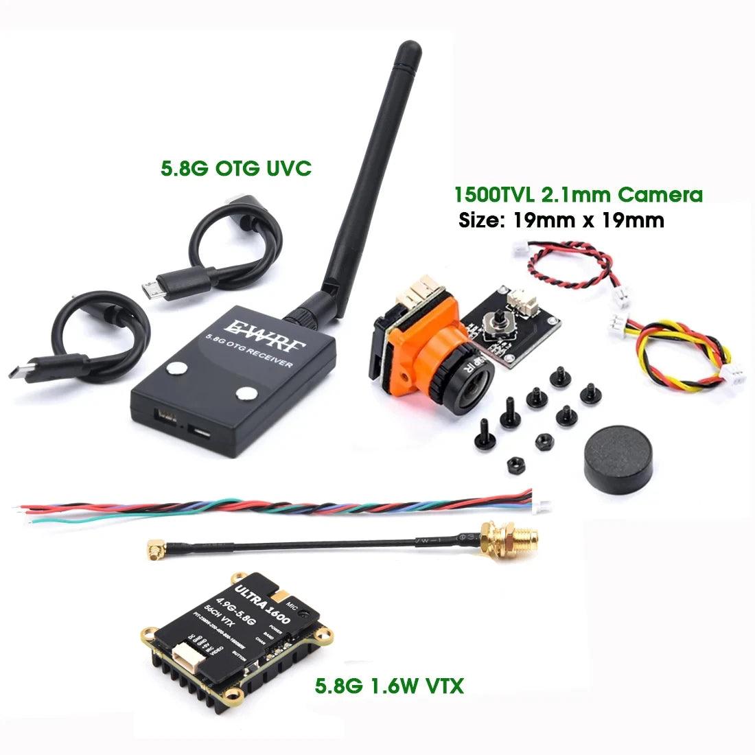 VTX2W5 5.8GHZ 1.6W / 2.5W 64CH FPV VTX Transmitter & 1500TVL / 1800TVL / 2000TVL Camera Receiver UVC for FPV RC Camera Drone - petguardiansupplies