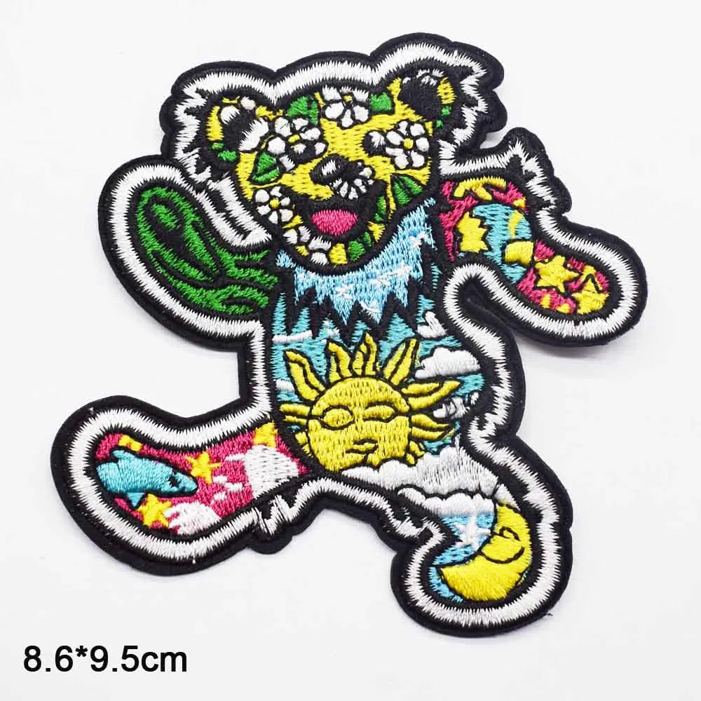 No War Embroidered Peace And Love Iron On Moon Clothes Patches for Clothing Antiwar Michael Jackson MJ OLODUM t shirt Women Men - petguardiansupplies