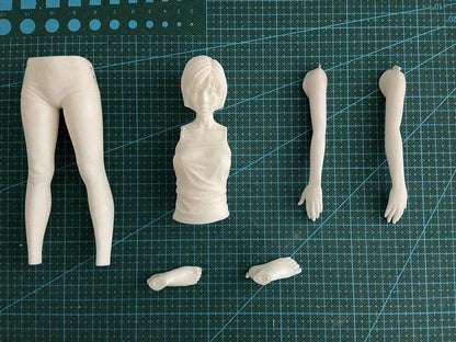 1/5 Die Cast Resin Figure Model Assembly Kit Sling Girl Figure Model DIY Toy Kit Unpainted Free Shipping - petguardiansupplies