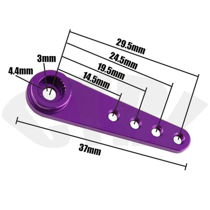 25T Metal Servo Arm One-way Swing Arm Heightened and Lengthened for 1/10 RC Boat SCX10 HSP TRX4 30-100CC Light Truck Aircraft - petguardiansupplies