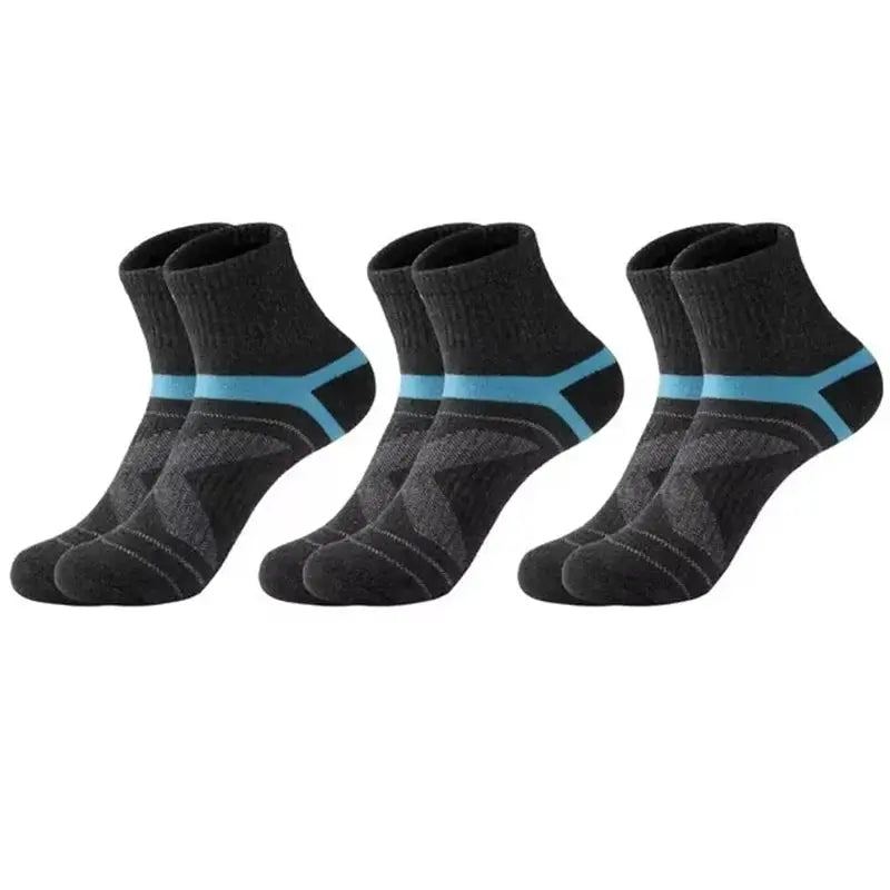 3/5/10/20 Pairs Lot Men's Socks Black Sports Socks Casual Run Autumn Winter High Quality Breathable Male Socks - petguardiansupplies