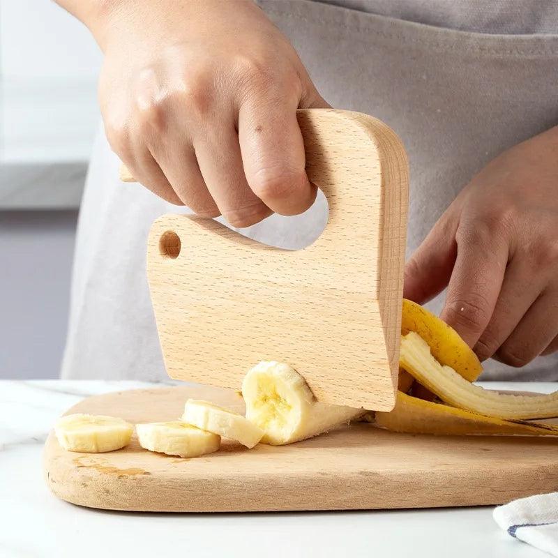 Wooden Kids Knife Cooking Toys Simulation Knives Cutting Fruit Vegetable Children Kitchen Pretend Play Toy Montessori Education - petguardiansupplies