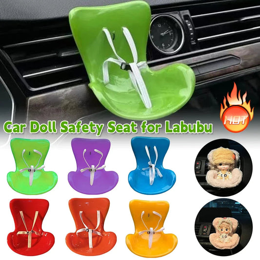 Car Doll Safety Seat for Labbubu Cartoon Doll Accessories for Labubu Doll - petguardiansupplies