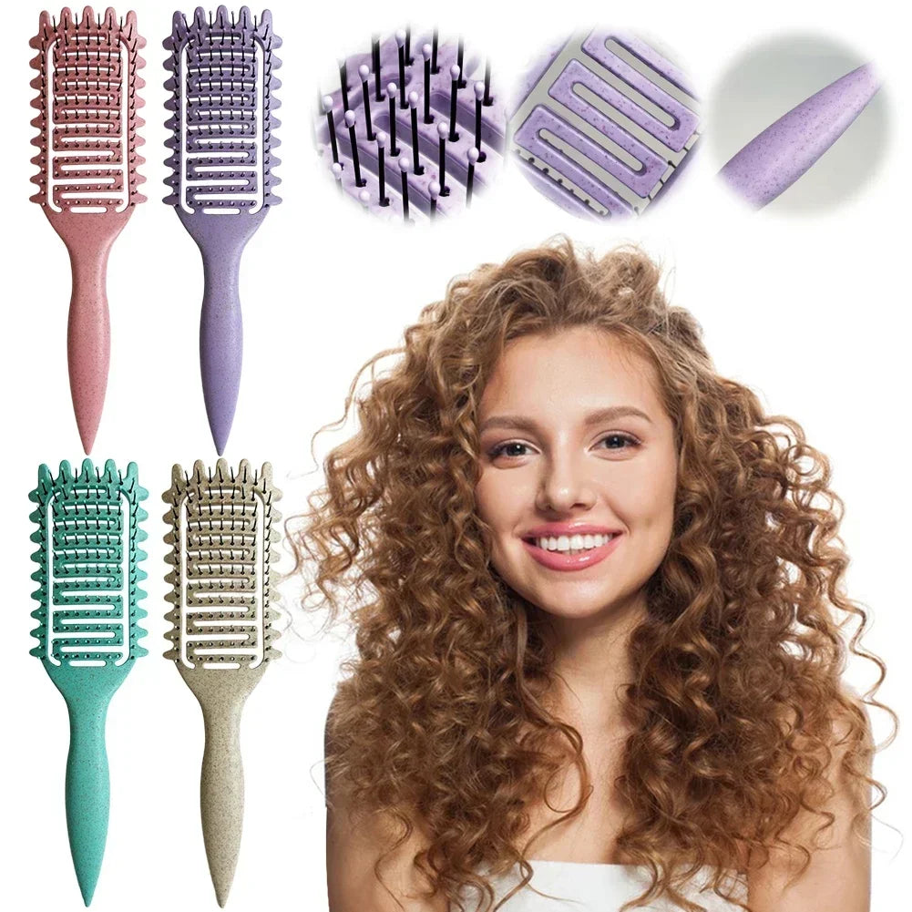 3 in 1 Hair Curler Styling Brush Detangling Hair Brush Hair Styling Tools - petguardiansupplies