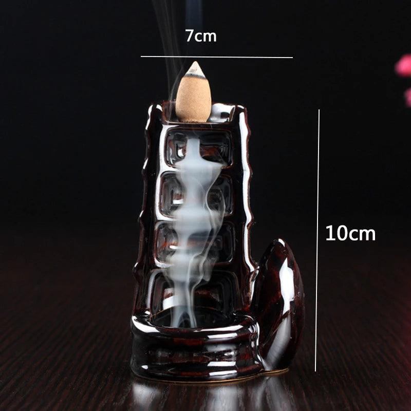 F 2023 hot Dragon Incense Burner Smoke Backflow Best Cone Censer incense Holder mini Office Desk Home Decor Teahouse Ornament - petguardiansupplies