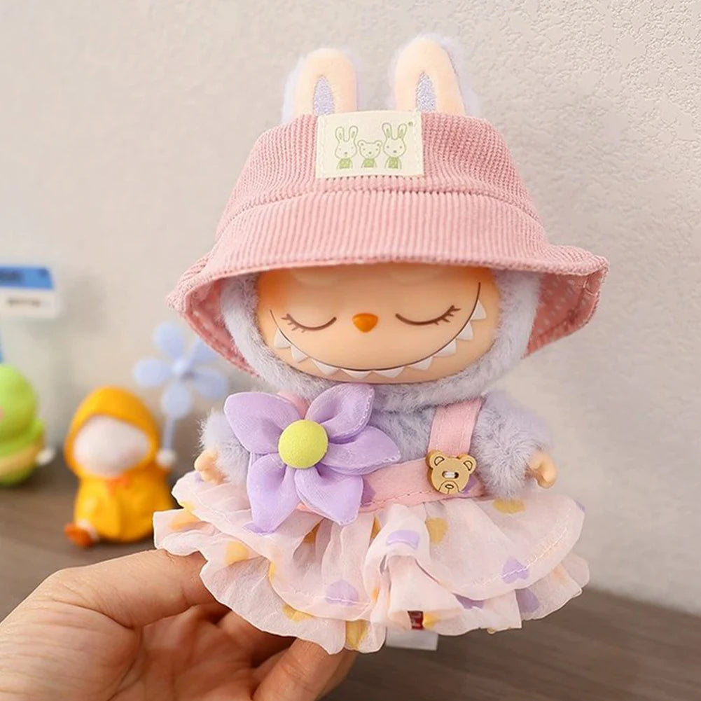 Labbubu Mini Doll Clothes Outfit Soft Knitted Sweater Suit Toy Gifts - petguardiansupplies