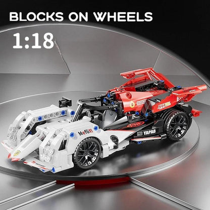 ToylinX F1 RC Race Cars Building Sets MOC Remote Control Car Building Blocks Car Cool Collectible Model Car Kits Building Toys - petguardiansupplies