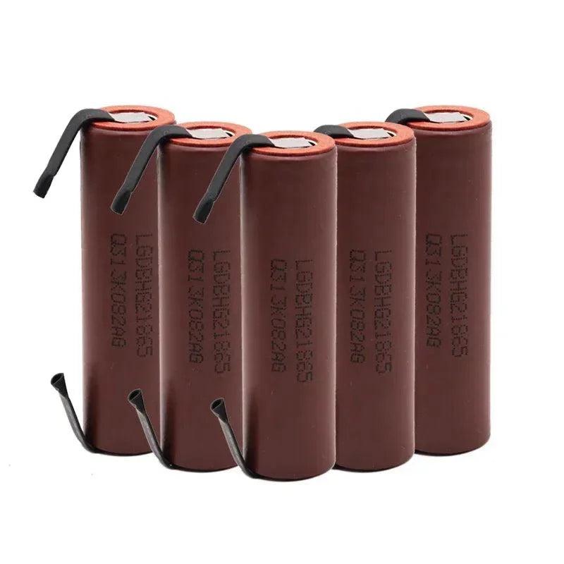 Original ForLG HG2 3000mAh battery 3.6v 18650 battery with strips soldered battery for screwdrivers 30A high current+DIY nickel - petguardiansupplies