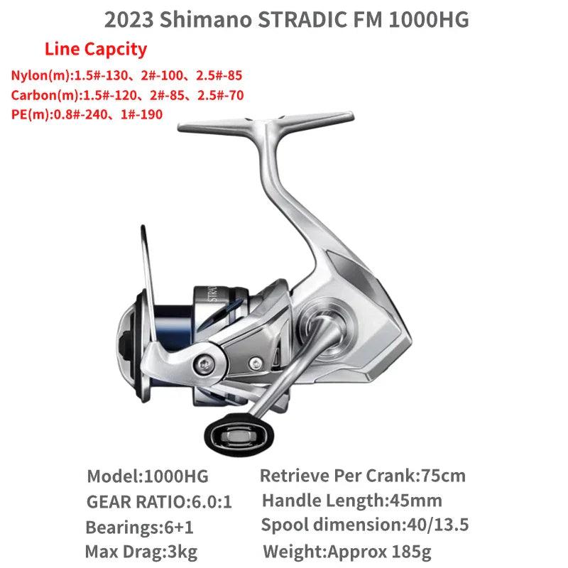 2023 Shimano STRADIC FM 1000S C2000S 2500S 2500SHG C3000 C3000HG C3000XG 3000MHG 4000MHG 4000XG C5000XG Spinning Fishing Reels - petguardiansupplies