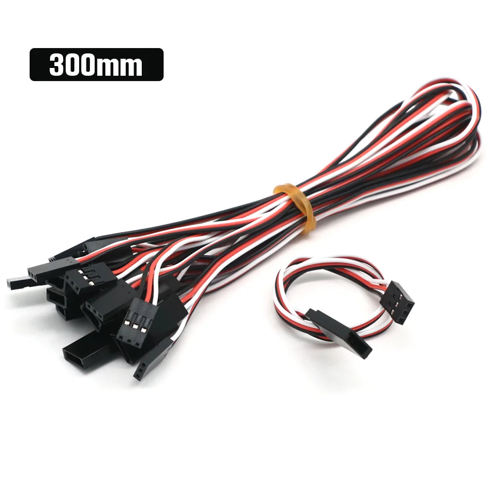 10pcs/lot 10cm 15CM 30CM 50CM 100CM RC Servo Extension Cord Cable Wire 150mm Lead JR Wholesale - petguardiansupplies