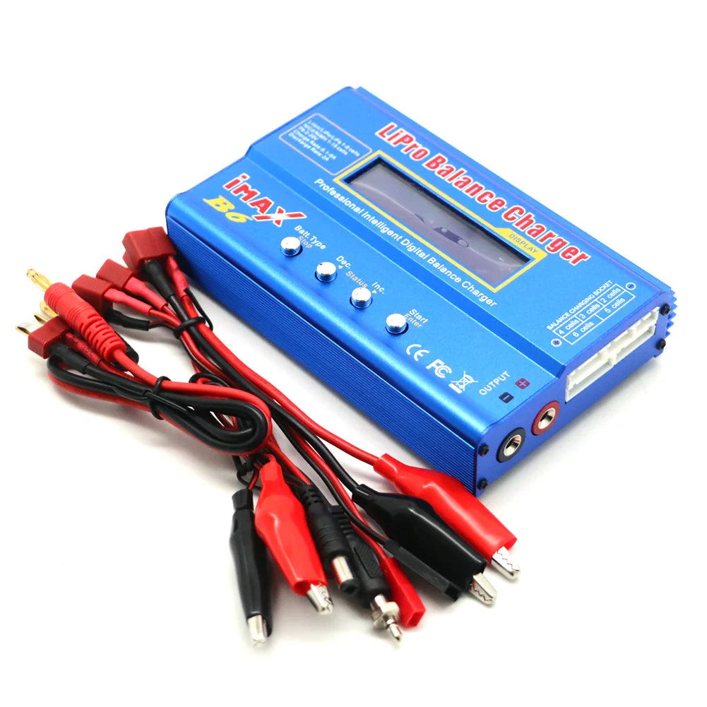 IMAX B6 80W Battery Charger Lipo NiMh Li-ion Ni-Cd Digital Lipro Balance Charger Discharger + AC Power 12V 5A Adapter For Rc Car - petguardiansupplies