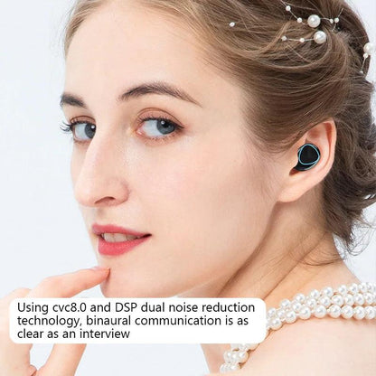 # TWS Wireless Bluetooth Headset with Charge Box for Phone Noise Cancelling Mic Earbuds Wireless Headphones Bluetooth Earphones - petguardiansupplies