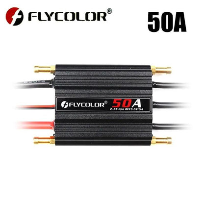 Original Flycolor 50A 70A 90A 120A 150A Brushless ESC Speed Controller Progaming Card 2-6S Lipo BEC 5.5V/5A for RC Boat - petguardiansupplies