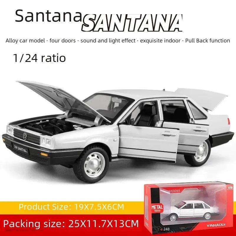 124 Santana Alloy Car Model Vintage Vehicle Collection Ornament Chenghai Toy Wholesale - petguardiansupplies