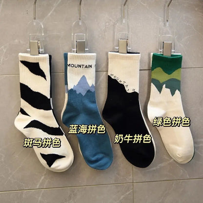 5Pairs Breathable Cotton Sports Stockings Men Bamboo Fiber Autumn and Winter Men Socks Sweat Absorption Deodorant Business Sox - petguardiansupplies