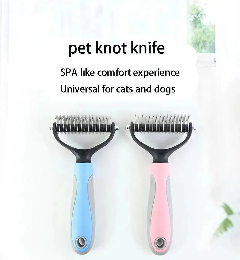 The Best Pet Grooming Brush Dog Brush Double-Sided Hair Removal Comb And Hair Removal Tool Used To Remove Mats And Tangles - petguardiansupplies