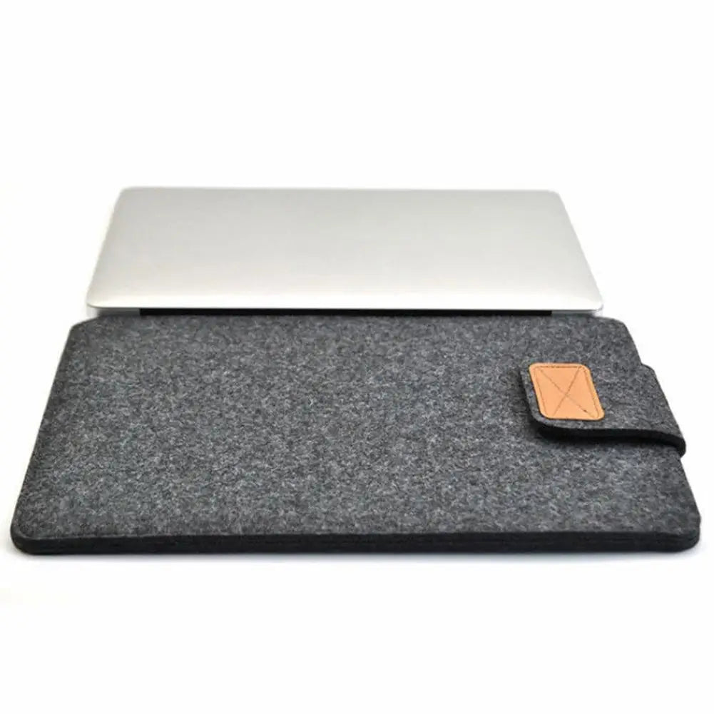 Felt Sleeve Slim Tablet Case Cover Bag for MacBooks Air Pro 11 13 15 Inch Solid Color Tablet Storage Bag - petguardiansupplies