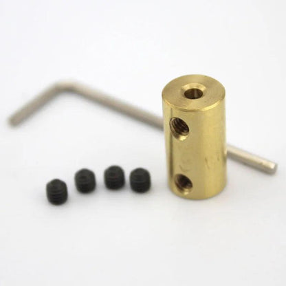 3.17/4/5/6/8/10/12mm Brass Rigid Motor Shaft Coupling Coupler Transmission Connector Sleeve Adapter For RC Boat Car Airplane - petguardiansupplies