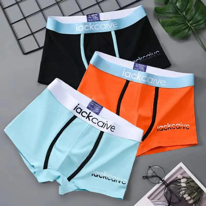 3Pcs Male Panties Cotton Men's Underwear Boxers Breathable Man Boxer Printed Underpants Comfortable Shorts Men Underwear M-3XL - petguardiansupplies