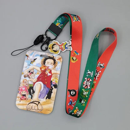 ONE PIECE Id Card Holders Boa·Hancock Card Wallets Luffy HD Printing Credential Holder Nami ABS Campus Long Rope Badge Holder - petguardiansupplies