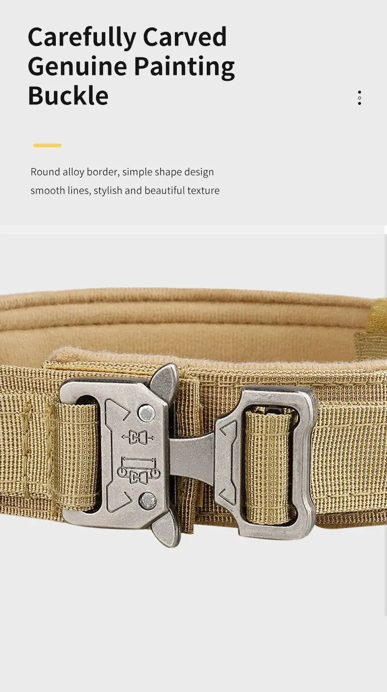 Tactical Dog Collar For Medium And Large Dogs: Suitable For All Breeds, Adjustable And Durable - petguardiansupplies