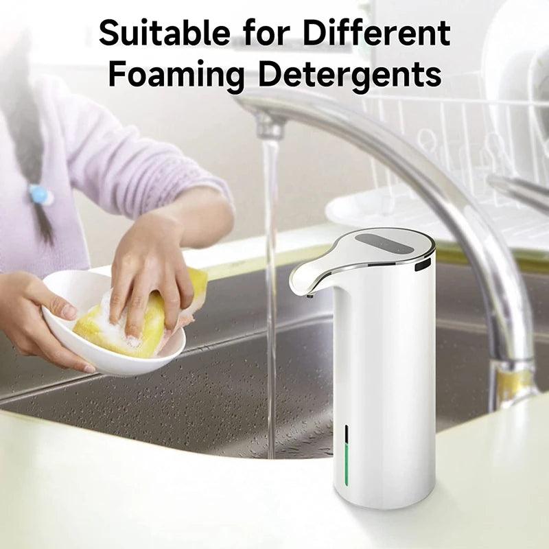 NEW 450Ml Automatic Soap Dispenser Touchless Foaming Soap Dispenser Rechargeable Waterproof Foam Soap Pump Dispenser - petguardiansupplies