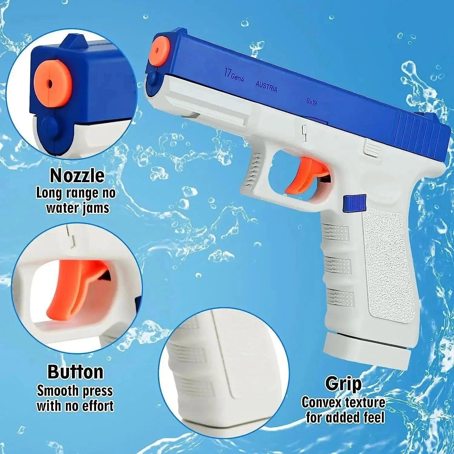 Water Guns Pistol Toy Squirt Guns Blaster for Shooting Games Outdoor Toys Water Blaster Pistol for Kids Adult Toy Gun - petguardiansupplies