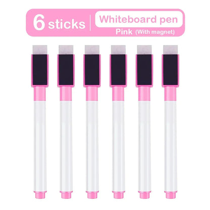 Magnetic Erasable Whiteboard Pen Color Options Blackboard Note Numbering Stationery Office Teaching Supplies for Classroom Use - petguardiansupplies