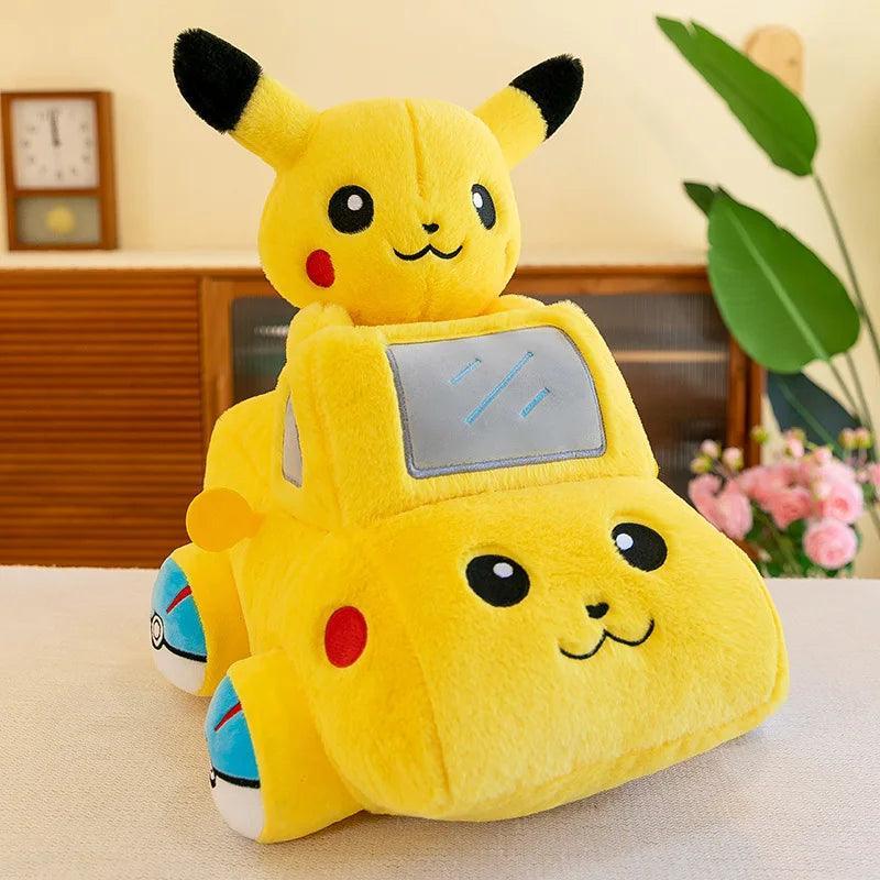 New Pokemon Pikachu Car Model Plush Toys Cartoon Sofa Kawaii Anime Plush Cushion Stuffed Home Decoration Kids Birthday Gifts - petguardiansupplies