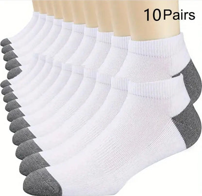 5Pairs Breathable Cotton Sports Stockings Men Bamboo Fiber Autumn and Winter Men Socks Sweat Absorption Deodorant Business Sox - petguardiansupplies