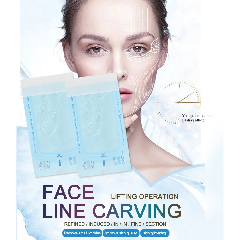 Collagen Face Lifting Thread 12pcs/Bag Essence Protein Skin Absorbed Beauty Care Products for Eye Lines - petguardiansupplies