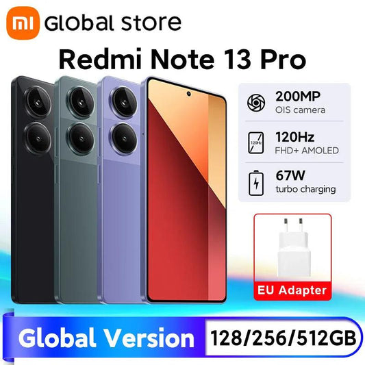 New Global Version Xiaomi Redmi Note 13 Pro 4G Smartphone MTK Helio G99-Ultra 6.67" AMOLED display 67W Turbo Charge with 5000mAh - petguardiansupplies