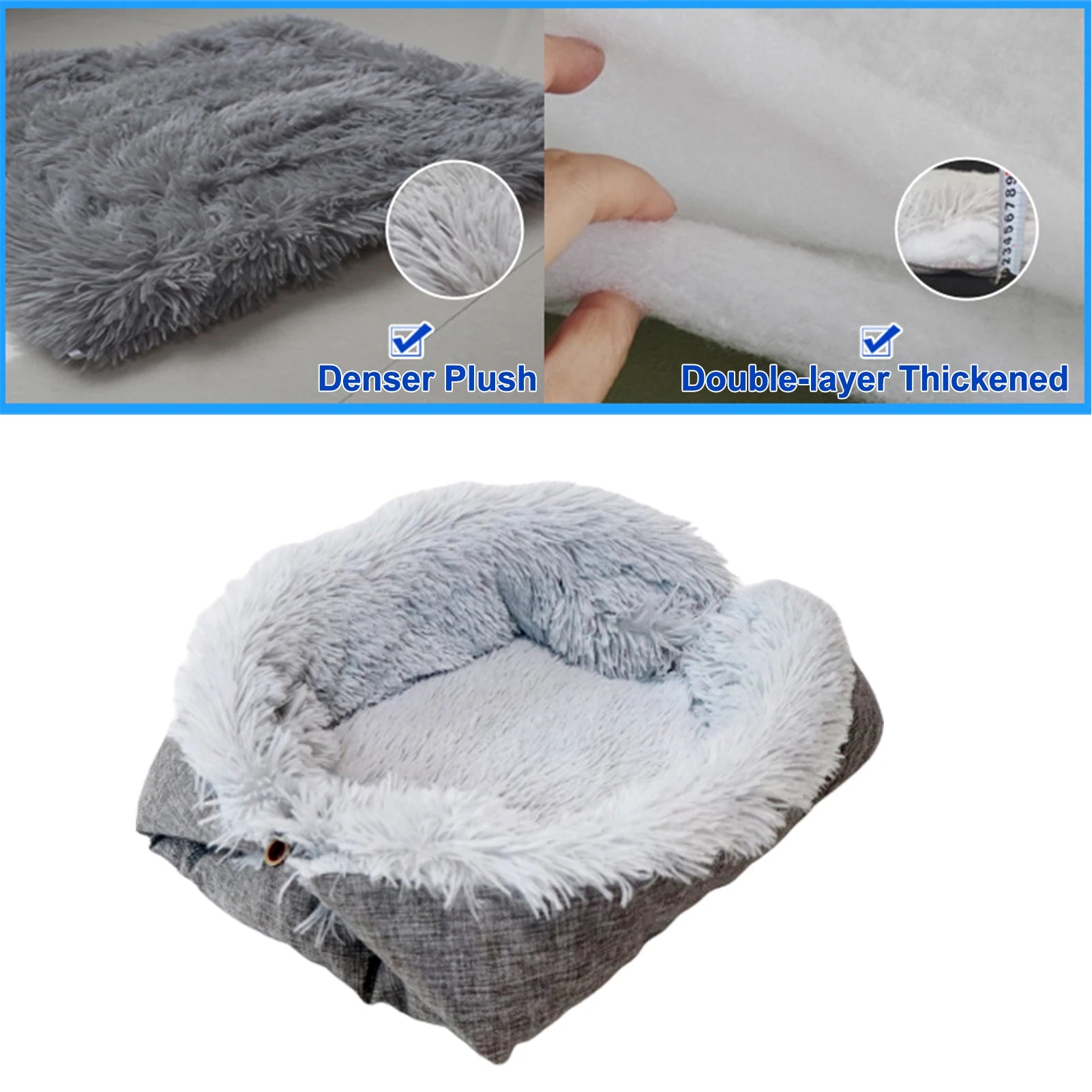 Cat Bed  Washable Cat Beds for Indoor Cats  Pet Bed Innovative Design  Safe Warming Comfortable Sleeping Surface Suitable - petguardiansupplies