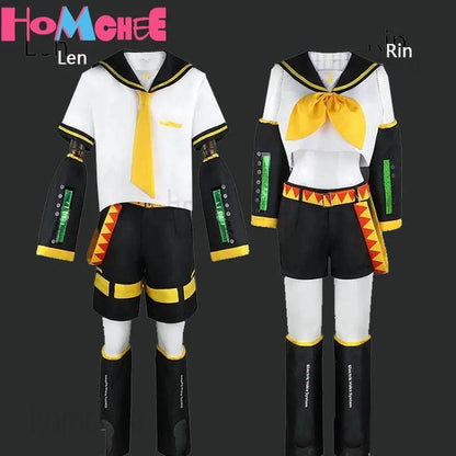 Anime Rin Len Cosplay Costume Len Rin Cosplay Len Costume Kagamine JK Uniform for Halloween Comic Con Outfits - petguardiansupplies