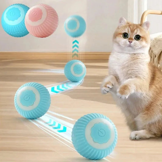 Cat Interactive Ball Smart Pet Cat Toys Indoor Automatic Rolling Magic Ball Electronic Interactive Cat Toy Cat Pet Accessories - petguardiansupplies