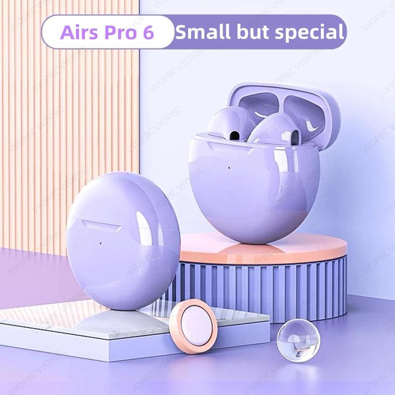 NEW Original Air Pro 6 TWS Wireless Headphones Fone Bluetooth Earphones Mic Pods In Ear Earbuds Earbuds sport Headset For Xiaomi - petguardiansupplies