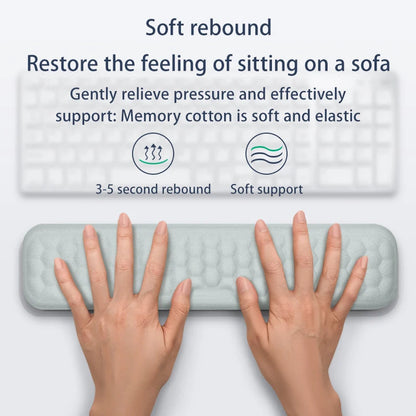 Keyboard mouse wrist rest ergonomic office typing protect relax wrist memory foam mouse pad computer notebook mouse pad - petguardiansupplies