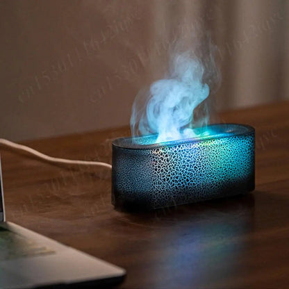 Aroma Humidifier Flame Essential Oil Diffuser USB 7 Colours - petguardiansupplies