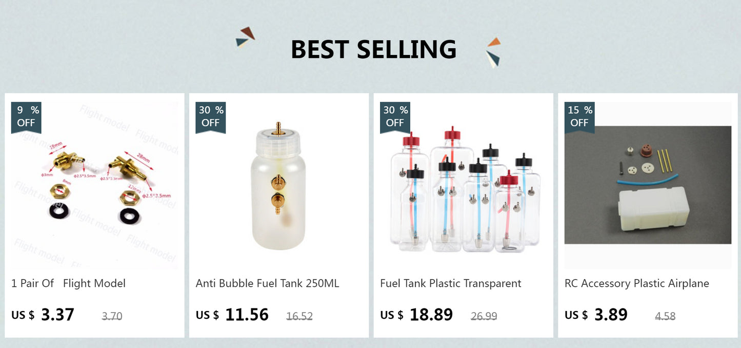 Model Airplane Fuel Tank RC Aircraft Gasoline/Petrol Nitro Transparent Tanks 260ML 360ML 500ML 700ML 1000ML 1500ML Fuel Bottles - petguardiansupplies