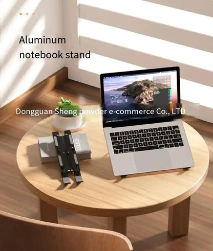 Hot Selling New Product Adjustable Laptop Stand Folding Portable Desktop Stand Foldable Stand Suitable for Laptop Lifting Vertic - petguardiansupplies