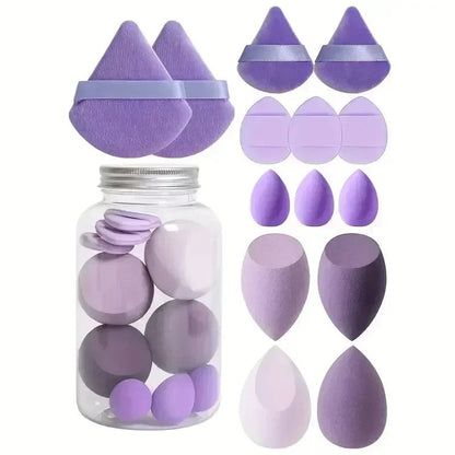 Cosmetic Puff Makeup Sponge 14Pcs Set Foundation Blender Beauty Egg Powder Puffs Women Makeup Tools - petguardiansupplies