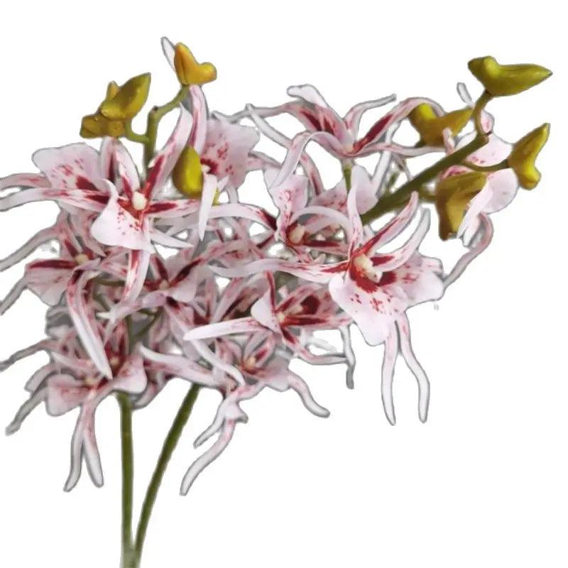 One Faux Single Stem Spider Orchid 34" Length Simulation Real Touch Dendrobium for Wedding Home Decorative Artificial Flowers - petguardiansupplies