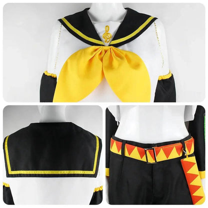 Anime Rin Len Cosplay Costume Len Rin Cosplay Len Costume Kagamine JK Uniform for Halloween Comic Con Outfits - petguardiansupplies