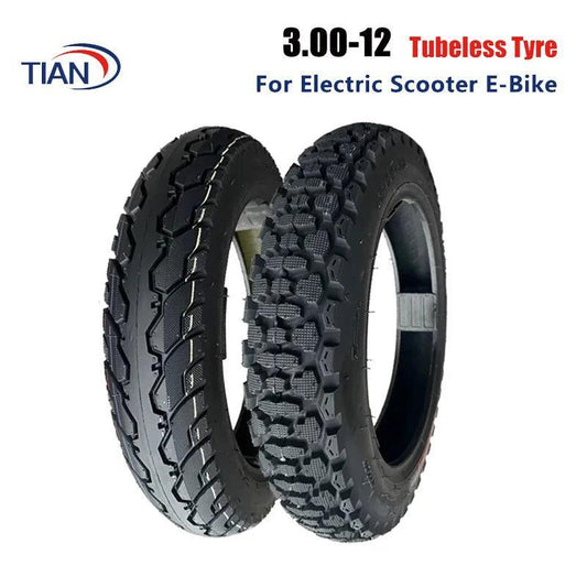 3.00-12 Steel Wire Electric Tricycle Outer Tire 300-12 Vacuum Tire Thickening 300-12 Electric Vehicle Outer Tire - petguardiansupplies