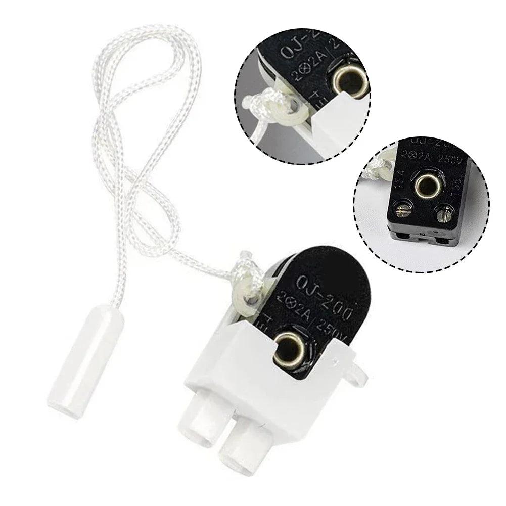 Pull Cord Switch Pull Cord Wall Light Switch With Cord Rotating Pull Cord Switch For Table Lamps Floor Lamps Wall Lamps - petguardiansupplies