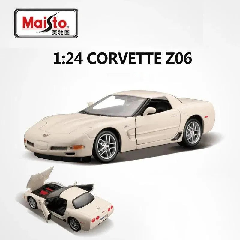 Maisto 1:24 Chevrolet Corvette Z06 Alloy Car Diecasts & Toy Vehicles Car Model Miniature Scale Model Car Toys For Children - petguardiansupplies