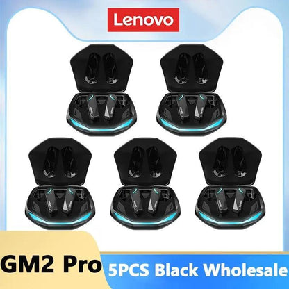 Lenovo GM2 Pro Bluetooth 5.3 Earphones Sports Headset Wireless In-Ear Gaming Low Latency Dual Mode Music Headphones New - petguardiansupplies