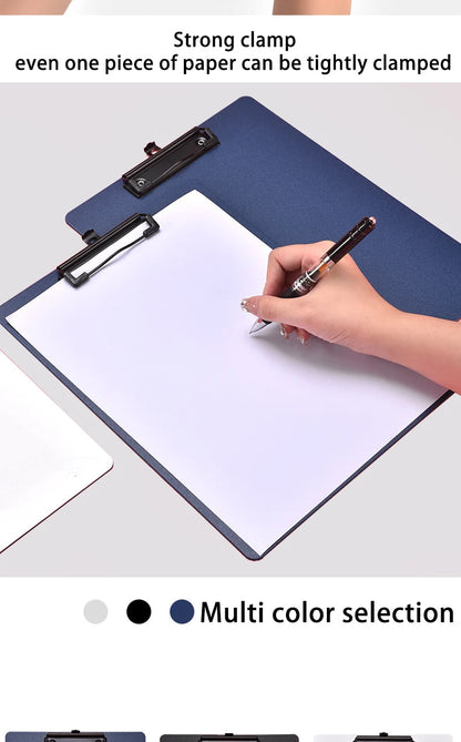 A4 File Folder Clipboard Writing Pad Memo Clip Board Clips Test Paper Storage Organizer School Supplies Office Stationary - petguardiansupplies