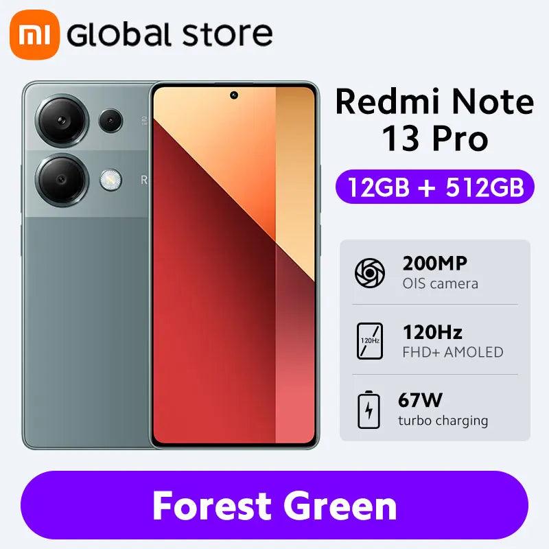 New Global Version Xiaomi Redmi Note 13 Pro 4G Smartphone MTK Helio G99-Ultra 6.67" AMOLED display 67W Turbo Charge with 5000mAh - petguardiansupplies