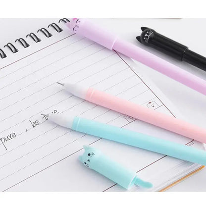 6PCS/set Kawaii Cat Gel Pen 0.38mm Creative Cute Neutral Ink Pen Children Gift School Office Writing Supplies Stationery - petguardiansupplies